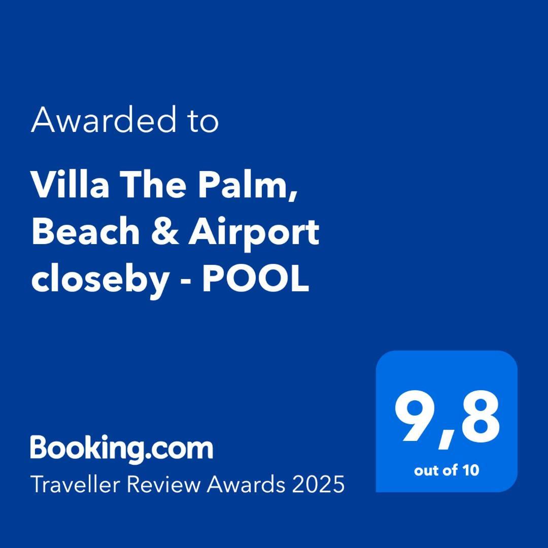 Villa The Palm, Beach & Airport Closeby - Pool Pórto Ráfti エクステリア 写真